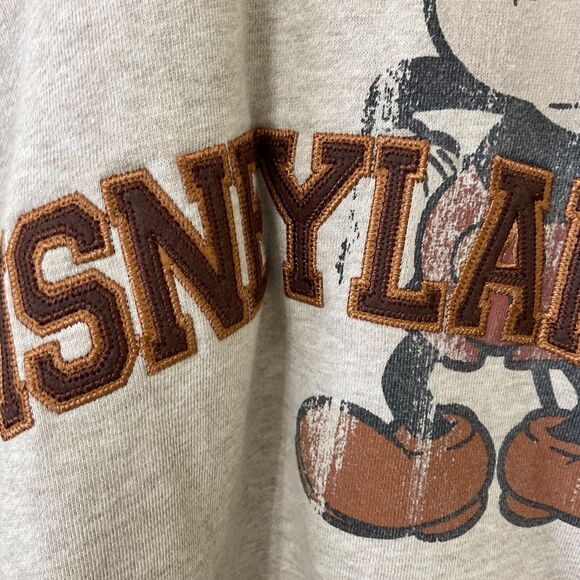 Disneyland Resort Hoodie Men's S Long Sleeve Pullover Micky w embroidered front - Picture 2 of 10